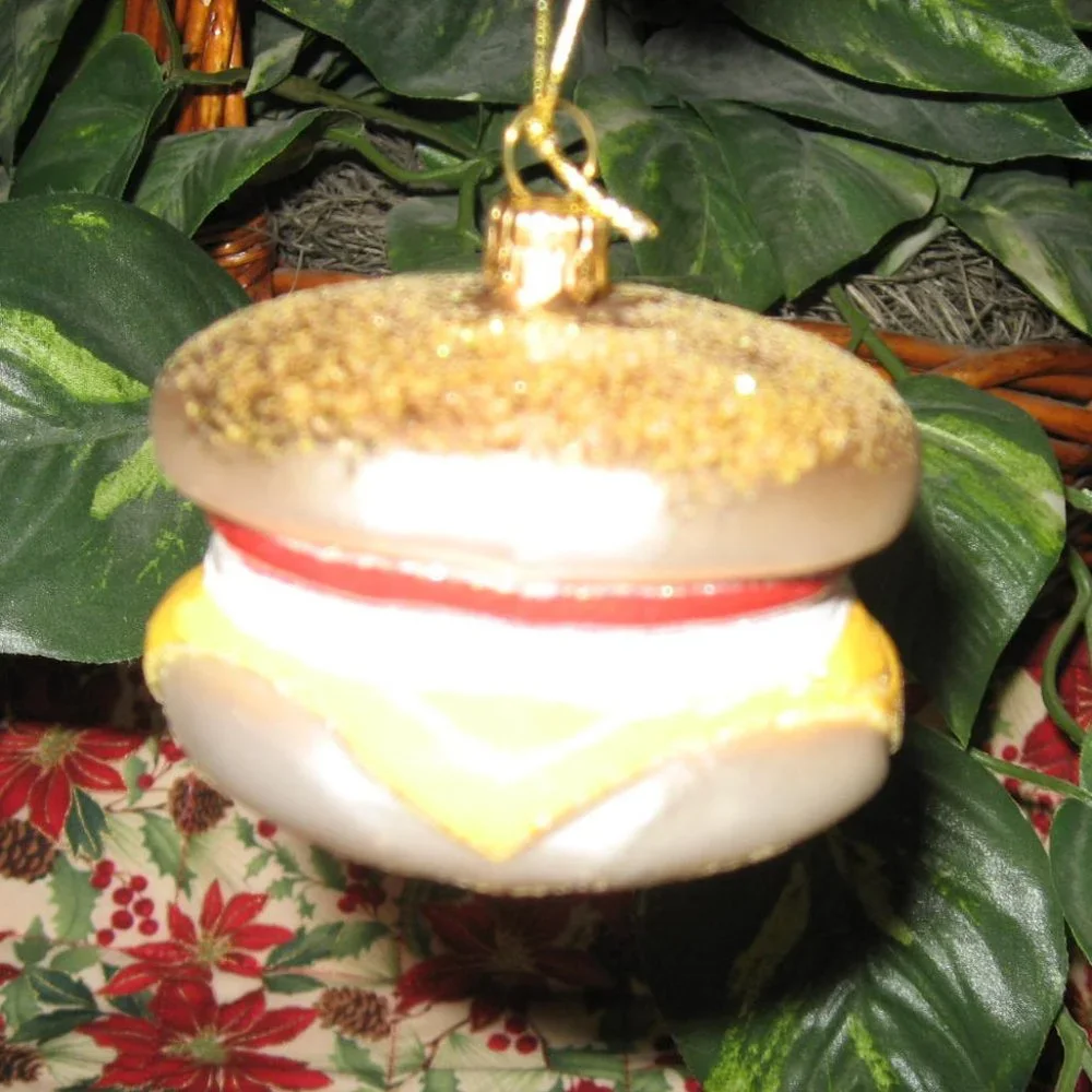 Sur La Table Egg Sandwich Christmas Ornament 2015 NWT